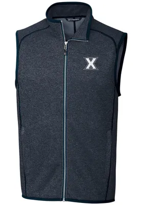 Cutter and Buck Xavier Musketeers Mens Navy Blue Mainsail Sleeveless Jacket