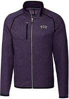 Cutter and Buck TCU Horned Frogs Mens Purple Logo Mainsail Medium Weight Jacket