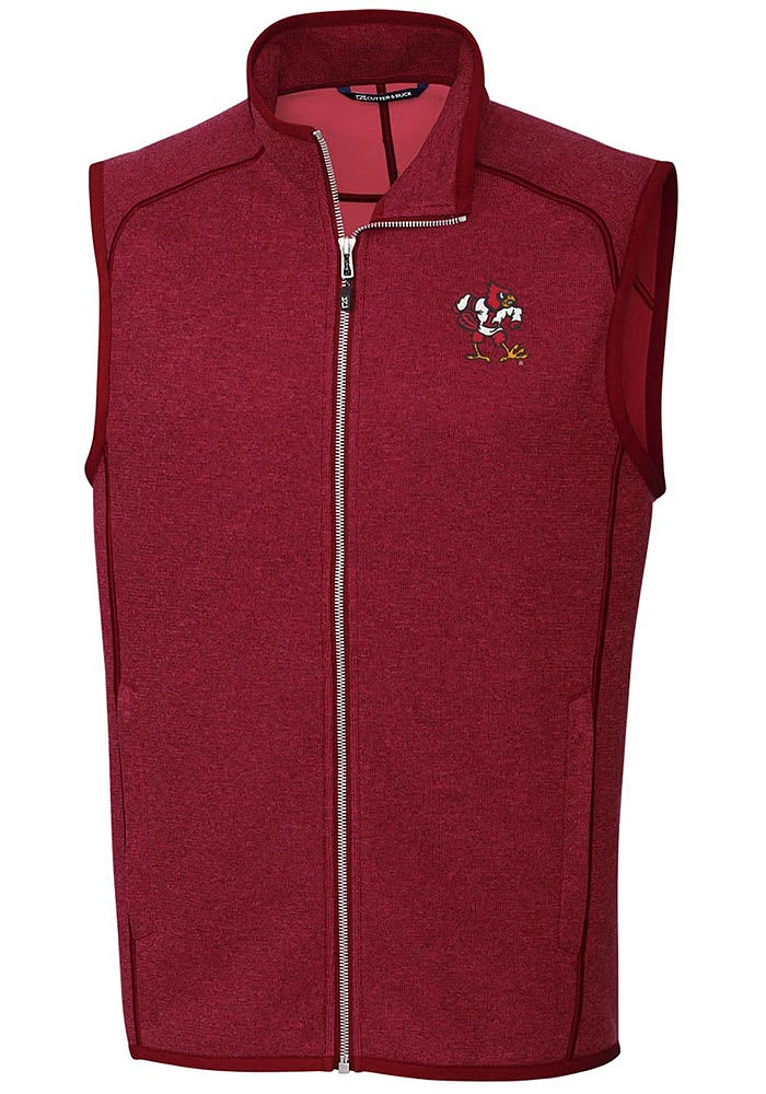 Cutter and Buck Louisville Cardinals Mens Mainsail Sleeveless Jacket