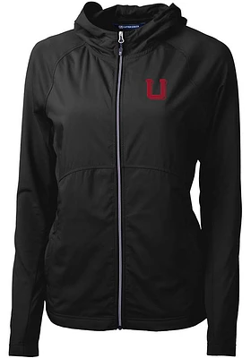 Cutter and Buck Utah Utes Womens Black Vault Adapt Eco Light Weight Jacket