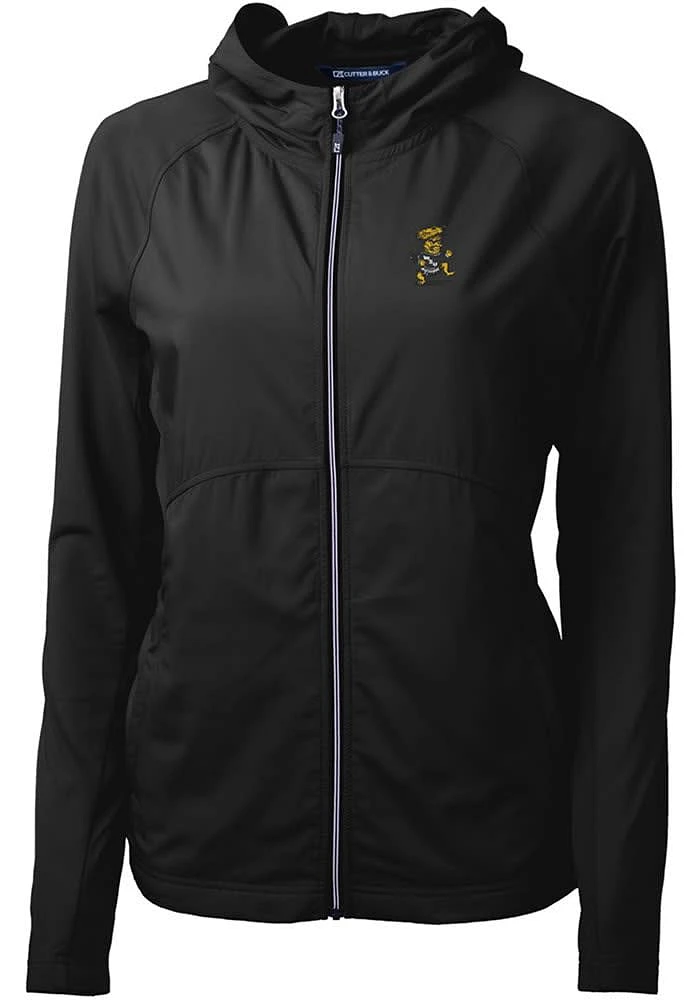 Cutter and Buck Wichita State Shockers Womens Black Vault Adapt Eco Light Weight Jacket