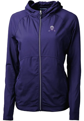 Womens Northwestern Wildcats Cutter and Buck Adapt Eco Light Weight Jacket