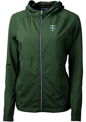 Cutter and Buck Tulane Green Wave Womens Adapt Eco Light Weight Jacket
