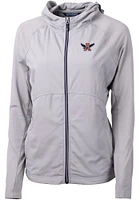 Cutter and Buck Auburn Tigers Womens Grey Vault Adapt Eco Light Weight Jacket
