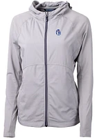 Cutter and Buck Fresno State Bulldogs Womens Grey Vault Adapt Eco Light Weight Jacket