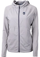 Cutter and Buck Georgetown Hoyas Womens Grey Vault Adapt Eco Light Weight Jacket