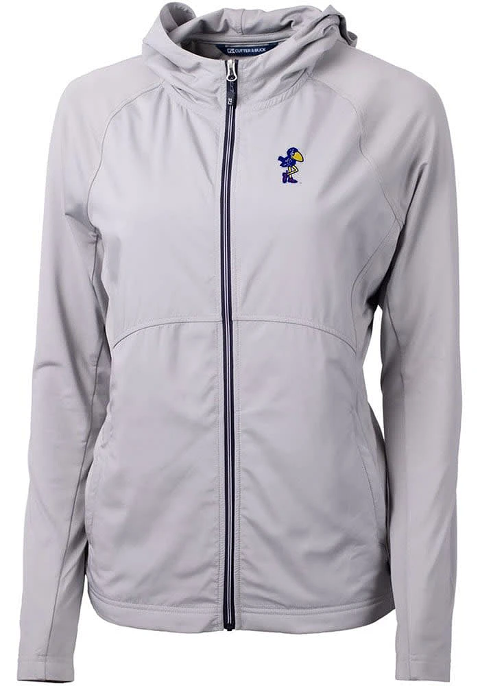 Cutter and Buck Kansas Jayhawks Womens Adapt Eco Light Weight Jacket