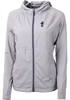 Cutter and Buck Kansas Jayhawks Womens Adapt Eco Light Weight Jacket