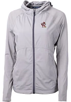Cutter and Buck Louisville Cardinals Womens Grey Adapt Eco Light Weight Jacket