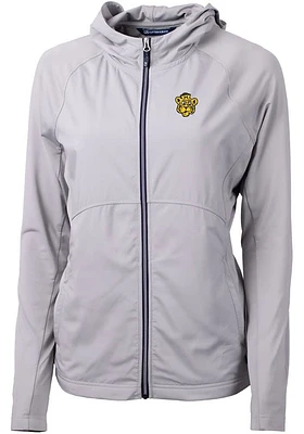 Cutter and Buck Missouri Tigers Womens Grey Adapt Eco Light Weight Jacket