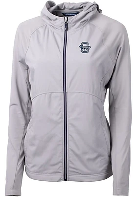 Cutter and Buck Penn State Nittany Lions Womens Grey Vault Adapt Eco Light Weight Jacket