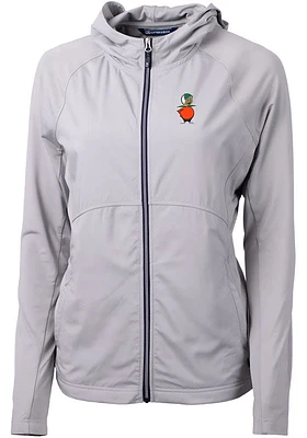 Cutter and Buck UCF Knights Womens Grey Adapt Eco Light Weight Jacket