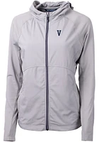 Cutter and Buck Villanova Wildcats Womens Grey Vault Adapt Eco Light Weight Jacket