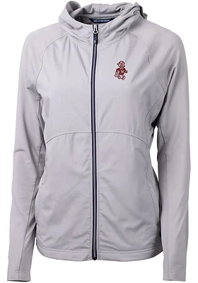 Cutter and Buck Washington State Cougars Womens Grey Adapt Eco Light Weight Jacket