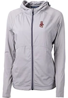 Cutter and Buck Washington State Cougars Womens Grey Adapt Eco Light Weight Jacket
