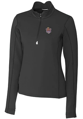 Cutter and Buck LSU Tigers Womens Vault Traverse Qtr Zip