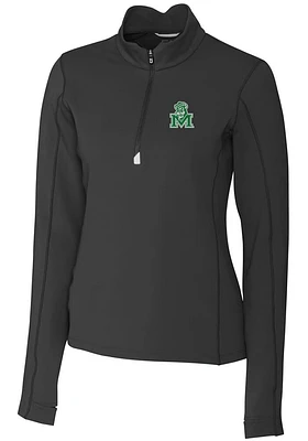 Cutter and Buck Marshall Thundering Herd Womens Vault Traverse Qtr Zip