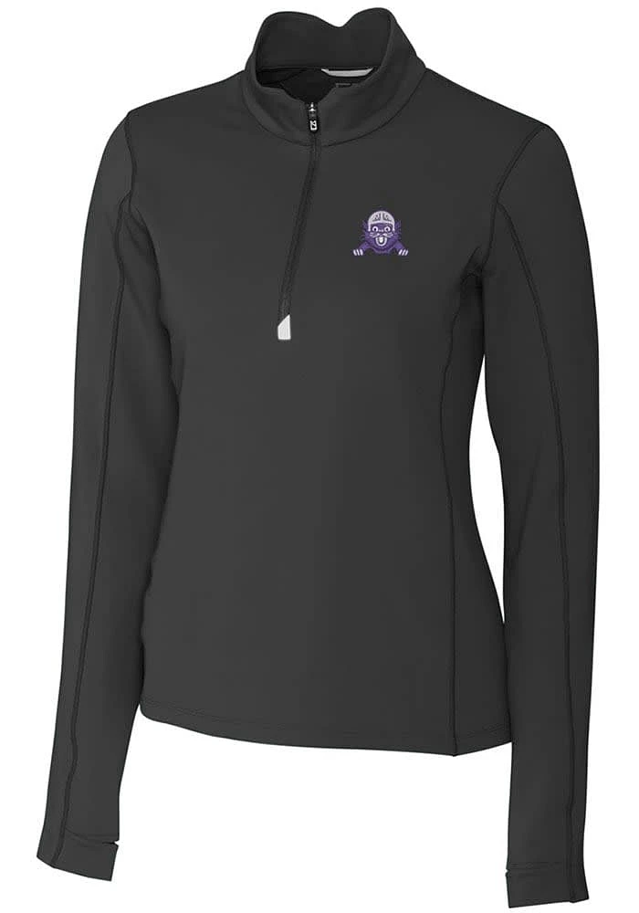 Womens Northwestern Wildcats Cutter and Buck Vault Traverse Qtr Zip
