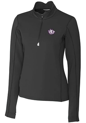 Cutter and Buck TCU Horned Frogs Womens Vault Traverse Qtr Zip