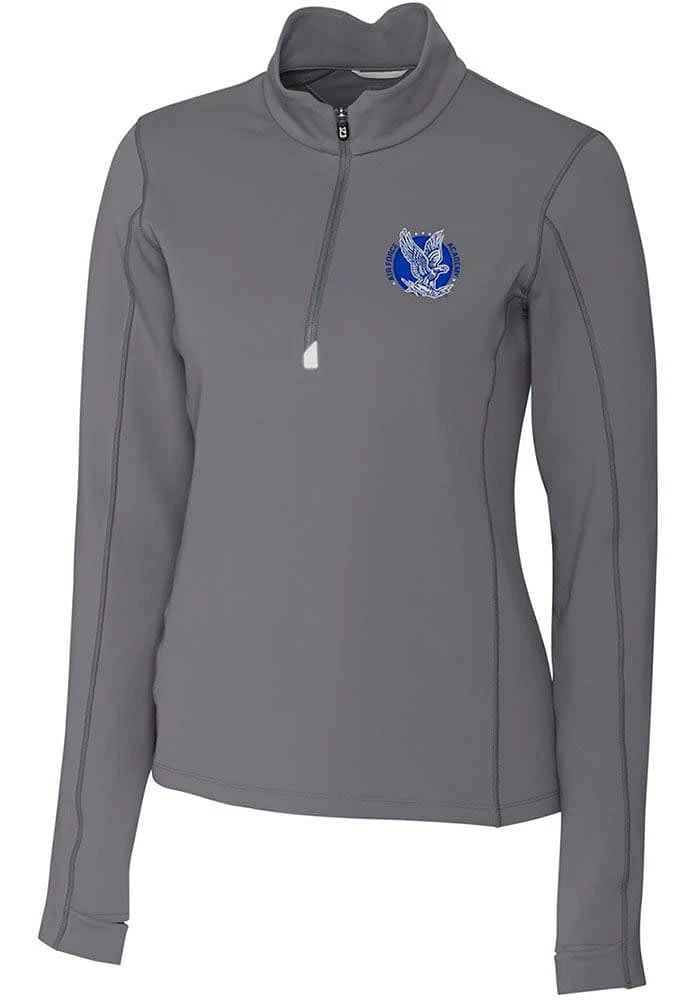 Cutter and Buck Air Force Falcons Womens Vault Traverse Qtr Zip
