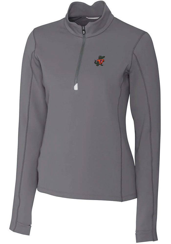 Cutter and Buck Florida Gators Womens Vault Traverse Qtr Zip