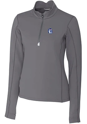 Cutter and Buck Fresno State Bulldogs Womens Vault Traverse Qtr Zip