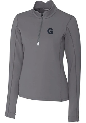 Cutter and Buck Gonzaga Bulldogs Womens Vault Traverse Qtr Zip