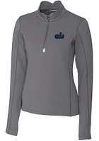 Cutter and Buck Old Dominion Monarchs Womens Grey Traverse Qtr Zip