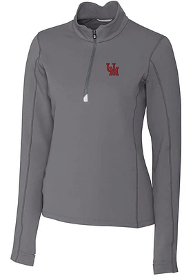 Cutter and Buck Ole Miss Rebels Womens Vault Traverse Qtr Zip