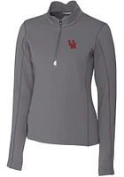 Cutter and Buck Ole Miss Rebels Womens Vault Traverse Qtr Zip