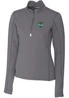 Cutter and Buck Tulane Green Wave Womens Vault Traverse Qtr Zip