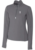 Cutter and Buck Villanova Wildcats Womens Vault Traverse Qtr Zip