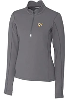 Cutter and Buck West Virginia Mountaineers Womens Vault Traverse Qtr Zip