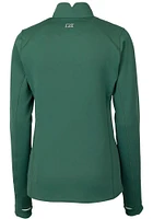 Cutter and Buck Tulane Green Wave Womens Vault Traverse Qtr Zip