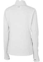 Cutter and Buck Baylor Bears Womens White Traverse Qtr Zip