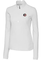 Cutter and Buck Florida State Seminoles Womens White Vault Traverse Qtr Zip