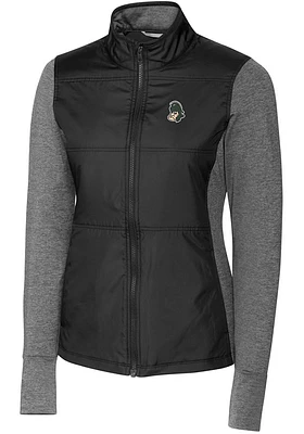 Cutter and Buck Michigan State Spartans Womens Vault Stealth Medium Weight Jacket
