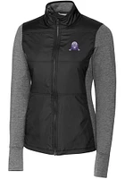 Womens Northwestern Wildcats Cutter and Buck Vault Stealth Medium Weight Jacket