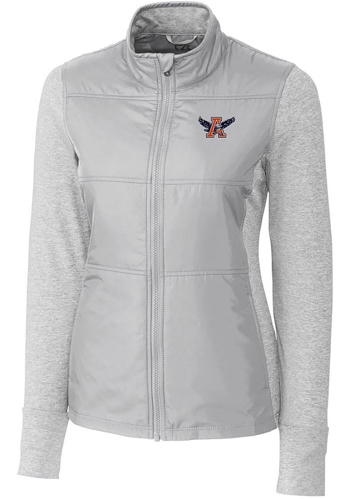 Cutter and Buck Auburn Tigers Womens Grey Vault Stealth Medium Weight Jacket