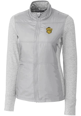 Cutter and Buck Missouri Tigers Womens Grey Stealth Hybrid Quilted Medium Weight Jacket