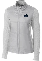 Cutter and Buck Old Dominion Monarchs Womens Grey Stealth Hybrid Quilted Medium Weight Jacket