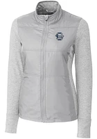 Cutter and Buck Penn State Nittany Lions Womens Grey Vault Stealth Hybrid Quilted Medium Weight Ja..