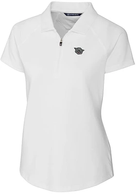 Cutter and Buck Cincinnati Bearcats Womens White Vault Forge Short Sleeve Polo Shirt