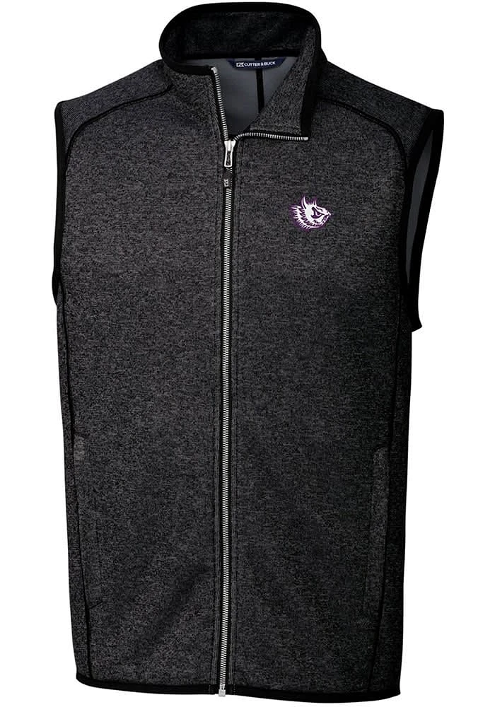 Cutter and Buck TCU Horned Frogs Big Tall Charcoal Mainsail Sweater Vest Mens