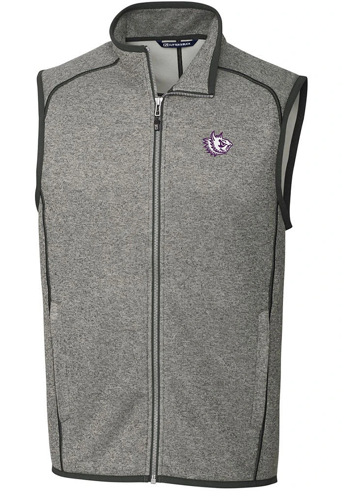 Cutter and Buck TCU Horned Frogs Big Tall Grey Mainsail Sweater Vest Mens