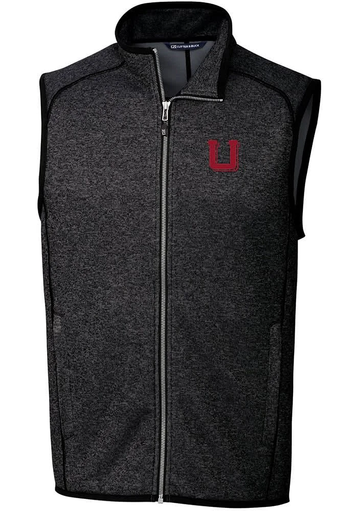 Cutter and Buck Utah Utes Big Tall Charcoal Mainsail Sweater Vest Mens