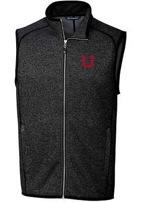Cutter and Buck Utah Utes Big Tall Charcoal Mainsail Sweater Vest Mens