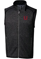 Cutter and Buck Utah Utes Big Tall Charcoal Mainsail Sweater Vest Mens
