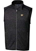Cutter and Buck West Virginia Mountaineers Big Tall Charcoal Mainsail Sweater Vest Mens