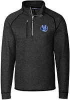 Cutter and Buck Air Force Falcons Mens Charcoal Mainsail Sweater Big Tall Qtr Zip